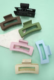 JUMBO CLASSIC HAIR CLAW CLIPS 12PCS PACK | 21H0244-Assorted